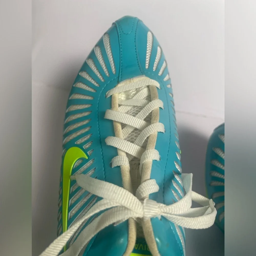 Nike Women's Rival Sister Blue Green Track and Field Running Cleats Shoes Sz 9.5